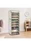 9-Tier Shoe Organizer With Dustproof Canvas Cover 45-Pair Capacity - Cream - 5