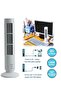 2-Speed USB Powered Portable Tower Fan white