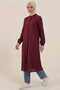100% Cotton Muslin Fabric Zippered Long Hijab Women's Tunic - Compatible for Hajj, Umrah and Daily Use - 3