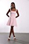 Pink Square Neck Mini Dress 05226 - 2