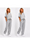 2-Piece Women's Sweatpants and Top Set, Lightweight and Breathable Fabric Combination - 4