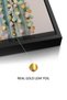 Pastel Cactus Kids Wall Art | Portrait Framed Canvas Print with Gold Foil Embossed | Luxury Islamic Decor for Kids Room - 4