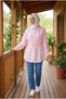 Women's Belted Hijab Shirt Kupra Look Tunic - 3