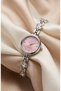 Women's Steel Watch Silver Color & Pink Dial Premium Stone Vintage Watch Old Money Elegant Stylish Luxury Women's Wristwatch |   Limited Edition 2026 - 2