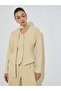 Yellow Long Sleeve Blouse with Scarf Detail