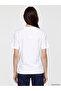 Vizyon New Season White 100% Cotton Oversize Women's T-Shirt - 4