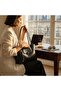 حقيبة كتف نسائية كبيرة الحجم من إيلهال بريميوم بنمط جلد التمساح C3012 - 3