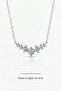 Zircon Stone Rowed Waterway Model V Necklace - 8