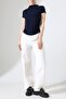 Sandy Fabric Degaje Collar Draped Short Sleeve Women's Blouse - 3