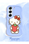 Tecno Camon 40 Pro 5g Compatible Case Camera Protector Blue Silicone Couple Phone Case Kitty Pattern - 2