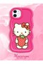 iPhone 12 Compatible Case Camera Protector Red Silicone Couple Phone Case Kitty Pattern - 2