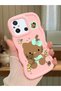 Redmi 11A Compatible Case Camera Protector Pink Silicone Couple Phone Case Kitty Pattern