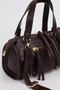 Women's Brown Midi Size Crossbody Hand and Shoulder Bag with Pockets Emma - 3