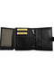 Men's Genuine Leather Black Zippered Multi-Compartment Wallet - 7