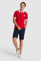 Men's Red Slim Fit Polo Collar Basic T-Shirt 50322299-Vr030 - 4