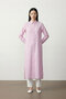 Santi Comfortable Fit Slit Detailed Buttoned Long Sleeve Tunic Women's Shirt & Hijab Shirt - Pinkwhite