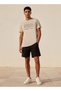 Men Slim Fit Crew Neck Short Sleeves Graphic Print T-shirt - 3