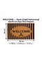 Coco Cc012A Welcome Patterned Striped Thick Non-Slip Sole Moisture Absorbing Stylish Design Door Mat 45X75 - 3