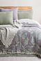 Muslin Bedspread, Pique Lilac Pattern, 100% Cotton 240*260 cm - 4