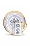 6-Person Luxury Porcelain Coffee Cup Set Black (Elena) - 2