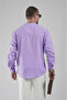 Trend Biz Classic Regular Fit Stand Collar Linen Shirt - 6