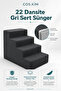 4-Step Cat and Dog Ladder 54X40X40 Cm, Hard Foam with Washable Cover with Zipper - 4