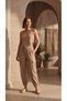 Women's Muslin Textured Crop Tank Top and Cargo Pocket Shalwar Pants Two-Piece Set - 3