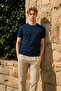 Men's Street Style Regular Navy Blue T-Shirt - 3