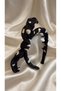 Black and White Polka Dot Patterned Fabric Crown
