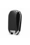 For Peugeot 301 308 208 508 2008 3008 Citroen C3 C4 Opel Combo Nano Flip Key Case Cover Black Silver - 3