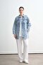 Stone Long Denim Jacket