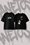 Eminem_5 Design Printed Oversize Crew Neck T-Shirt Black