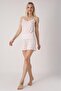 Thin Strap Heart Patterned Women's Shorts Pajama Set