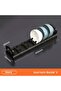 Plastic Dish Drainer Plate and Cutlery Drying Rack, Dish Rack for Home Kitchen Counter Top Organizers, 40 x 10 x 8 cm, Black - 2