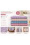 4-Piece Hand and Face Towel Set 50X90 cm Cotton Soft Textured High Water Absorption Daily Use Premium Quality - 2