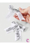 2-Pack Presto Piano Left Hand Key Figured Music Festival White Bow Ribbon Clip Hair Clip - 3