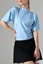 Women's Micro Digital Polka Dot Blouse - 5