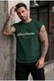 Men's Golden Los Angeles Zero Sleeve Crew Neck T-Shirt