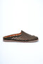 Women's Genuine Leather Perforated Daily Comfortable Slippers - Khaki Suede - 3