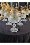 Bohemia Crystal Special Design Cutting-Edge 6 Piece Ice Cream Serving Bowl