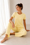 Yellow Camisole Cotton Soft Pajama Set - 5