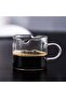 Milk Coffee Double Mouth Sharing Measuring Cup Clear 8.5x7.5cm - 5