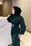 فستان سهرة سيليسي سويتيل للحفلات الإسلامية باللون الزمردي - 2