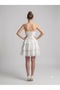 Layered Skirt Mini Strapless Dress 6022 - 4
