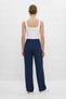 Laci Trousers with Wide Legs and Tie Detail 3212 - 4