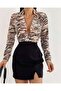 Desen1 V-Neck Buttoned Women's Shirt 582044