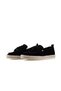 Suede leather men's casual shoes black - 4