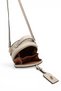 Sand - Sand Beige Houndstooth Plaid Women's Crossbody Bag Sp1163 - 6