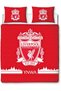 Character World Official Liverpool FC Double Duvet Cover Set, Tone Design | Red Reversible Football Bedding