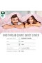 Deluxe 100% Cotton Double Duvet Cover Set 200x200 cm Light Pink, 600 Thread Count - 4